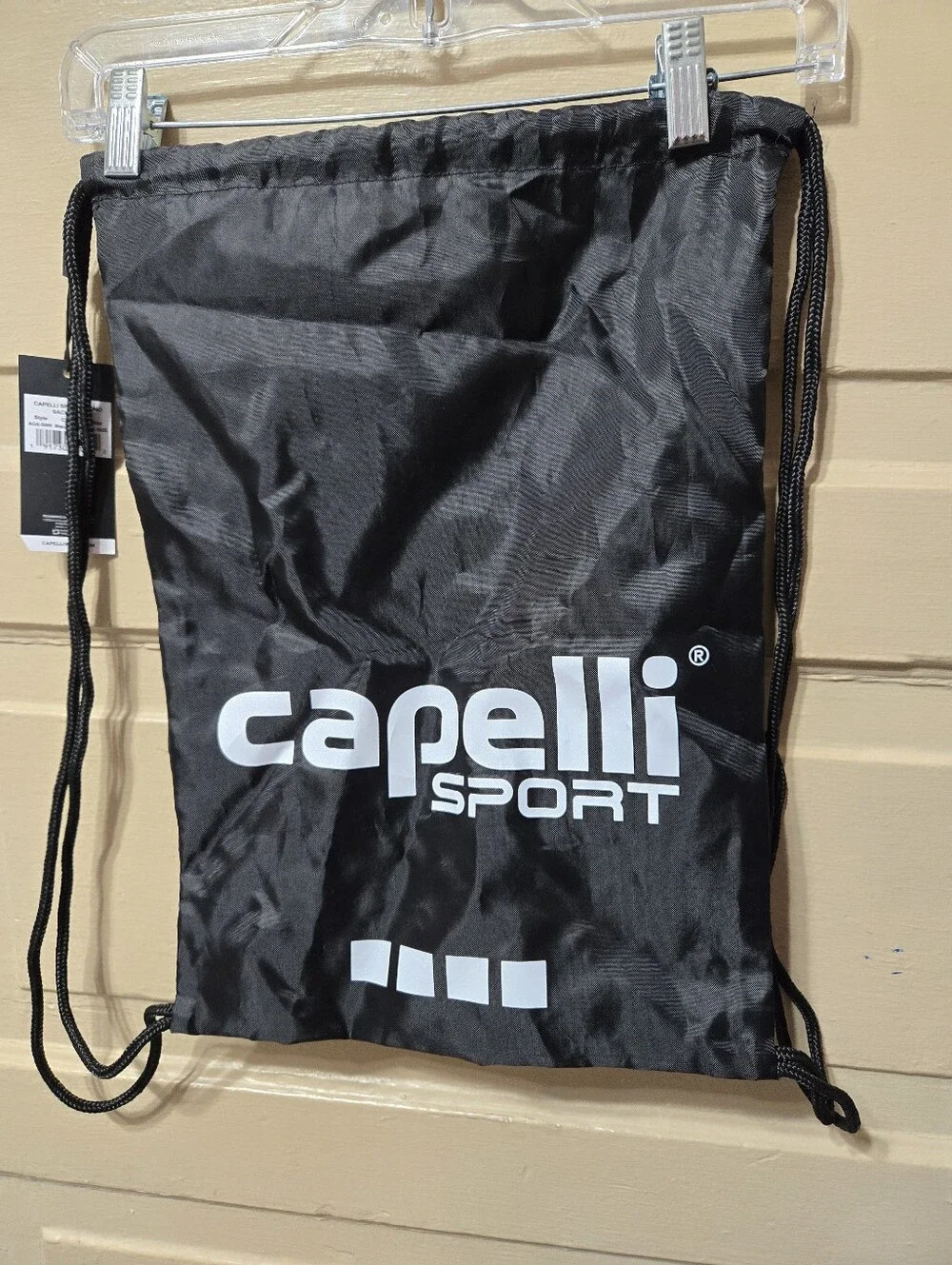🌴 Capelli Sports Promo Black Drawstring Sackpack NWT